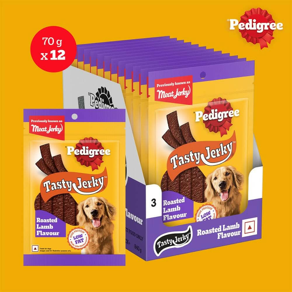 Pedigree Roasted Lamb Jerky Dog Treat - dspetstore.com