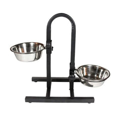 Petspot Adjustable U Shape Stand Dog Bowl, 5 qt - dspetstore.com