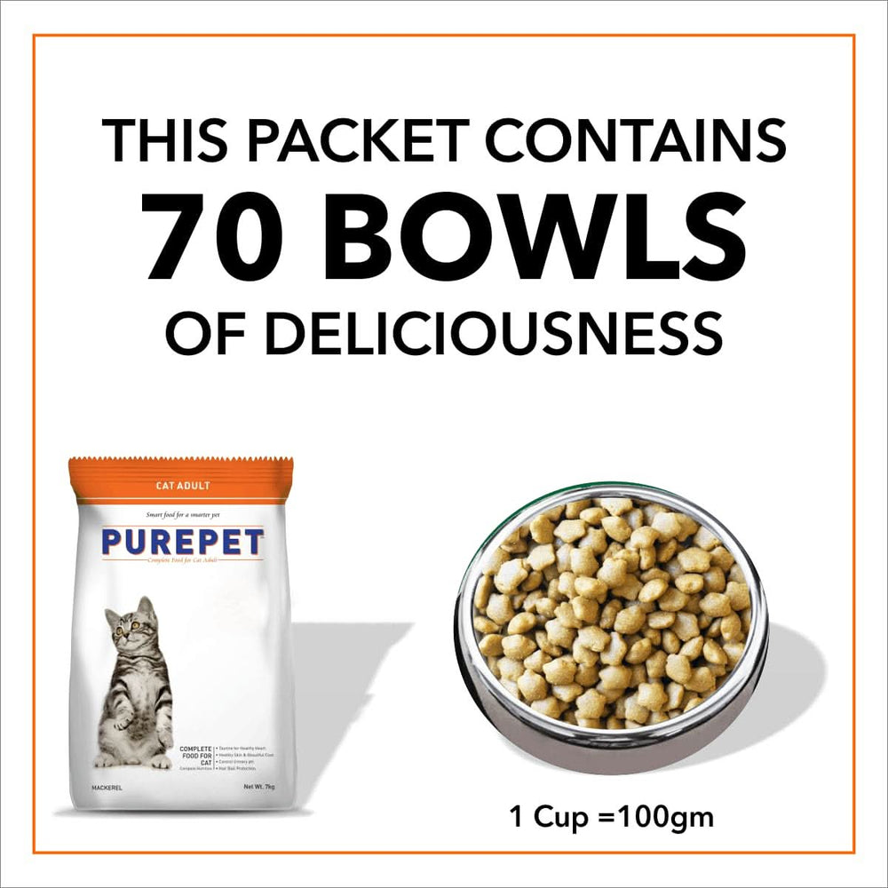 Purepet Mackerel Adult Dry Cat Food - dspetstore.com