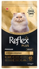 Reflex Plus Hypoallergenic Persian Adult Cat Food (1.5 kg) | Premium Reflex Persian Cat Food | Healthy Skin, Coat & Digestion Support