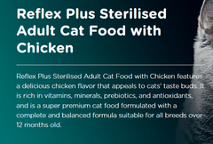 Reflex Plus Sterilised Adult Cat Food with Chicken - 1.5 kg - dspetstore.com