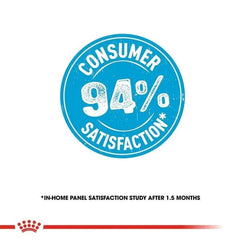 Blue circular logo with 'Consumer Satisfaction 94%' text on a white background, featuring a red banner at the bottom.