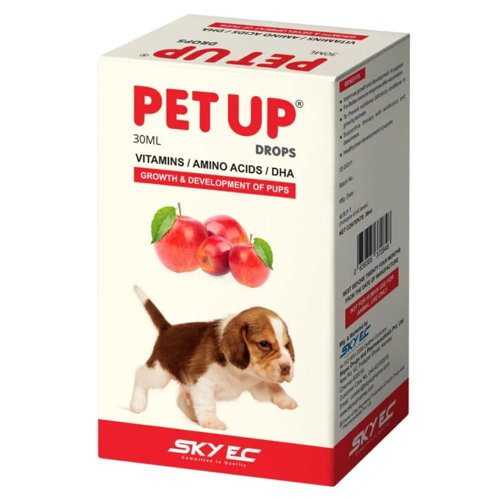 Skyec Petup Drops Multi Vitamin Supplement for Puppies & Kittens – 30ml - dspetstore.com