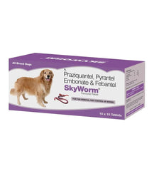 Skyec Skyworm Dog Deworming Tablet (pack of 10 tablets) - dspetstore.com
