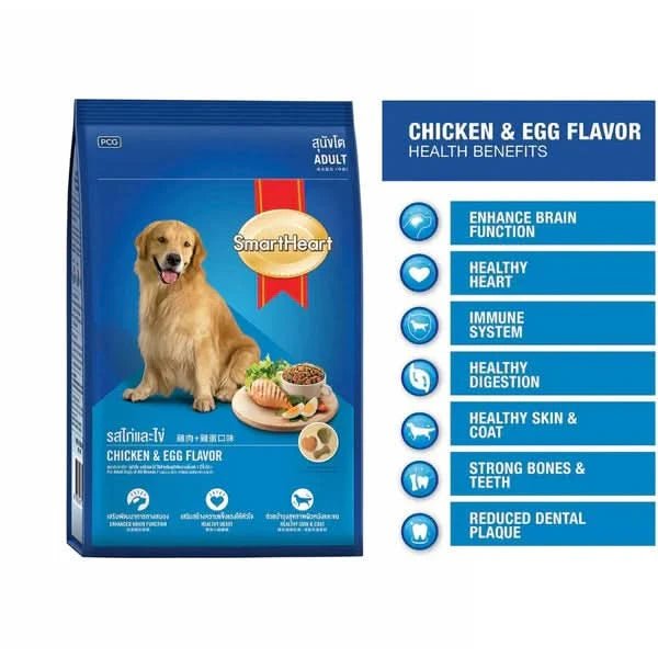 Smart Heart Adult Dry Dog Food Chicken & Egg - dspetstore.com
