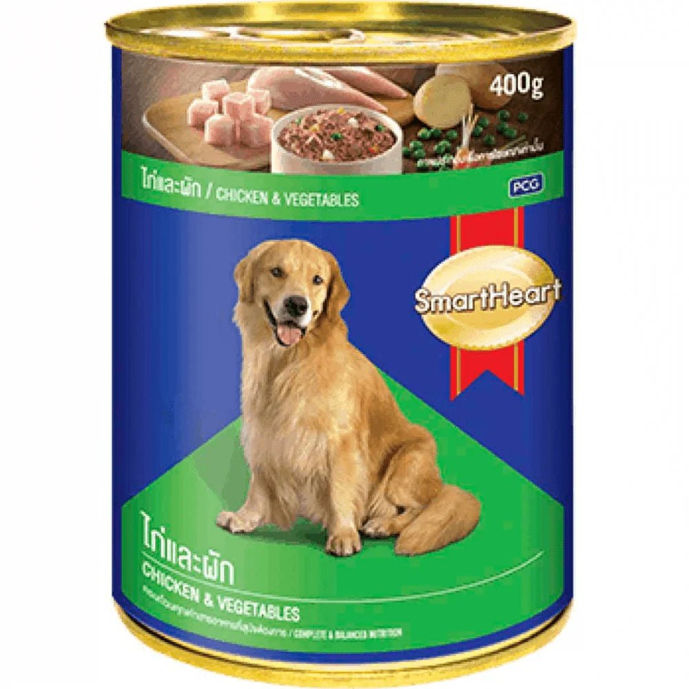SmartHeart Chicken With Vegetables Adult Canned Wet Dog Food - dspetstore.com