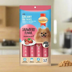 SmartHeart Creamy Dog Treats - Strawberry - dspetstore.com