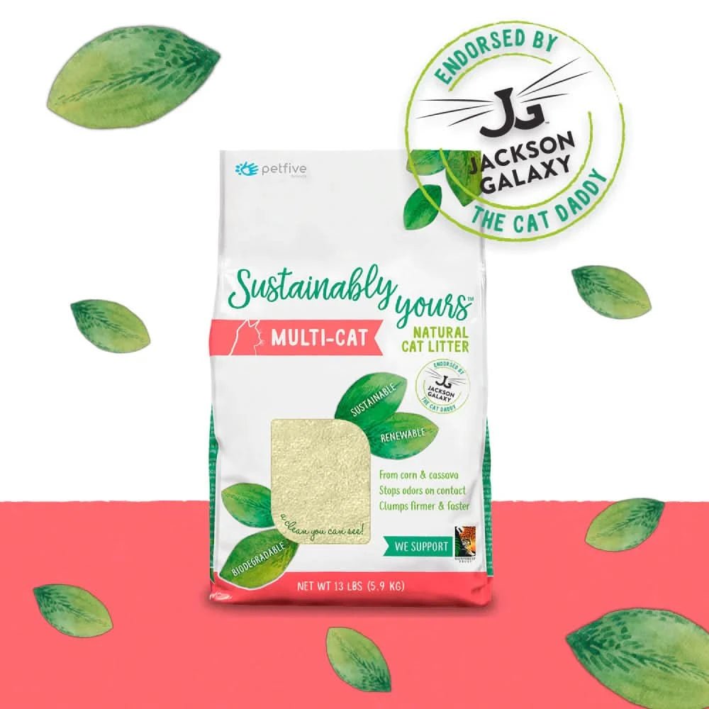 Sustainably Yours Multi Cat Unscented Mixed Grains Cat Litter - dspetstore.com