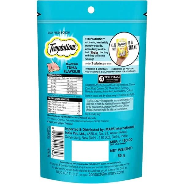 Temptations Cat Treats Tuna Flavor – Tasty & Irresistible - dspetstore.com