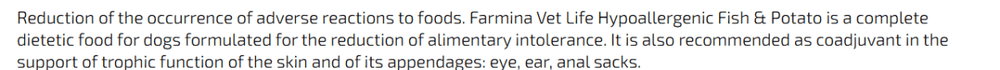 Vet Life Hypoallergenic Fish & Potato Dog Food - dspetstore.com