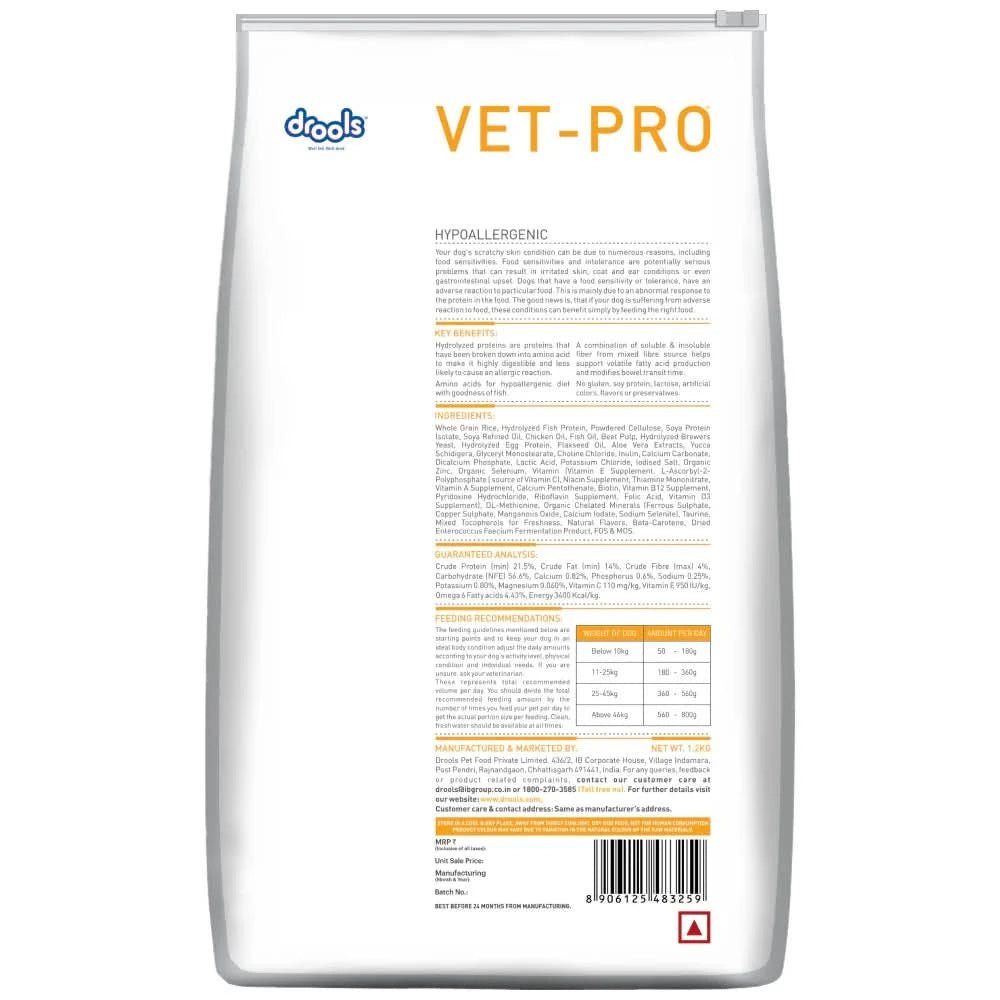 Vet Pro Hypoallergenic Dry Dog Food - dspetstore.com