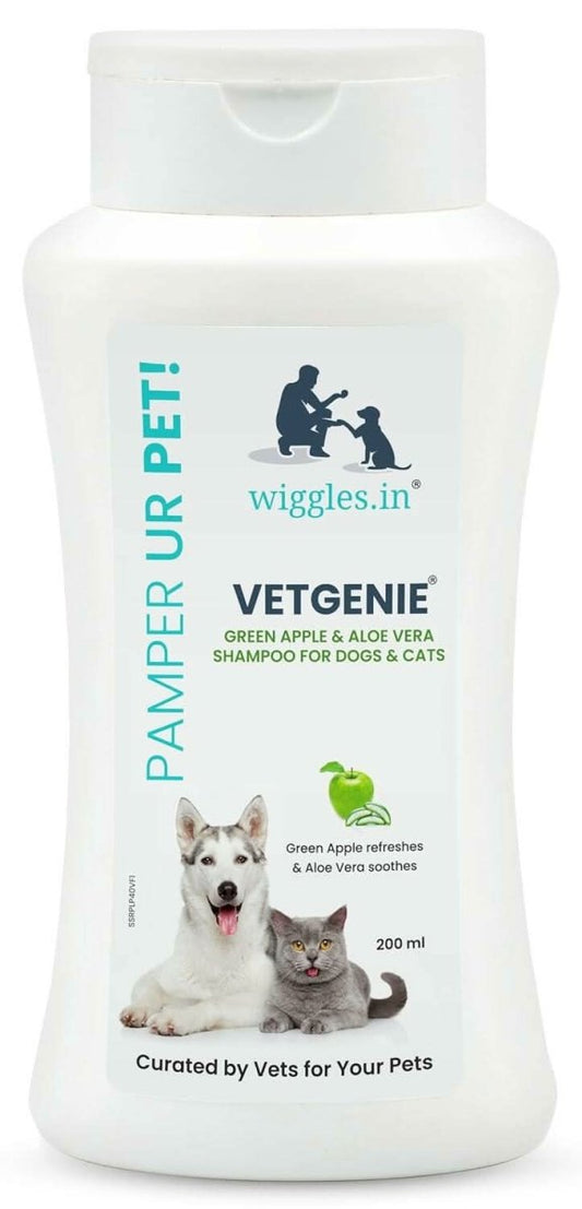 Vetgenie Shampoo for Dogs & Cats (All Breeds) – 200ml - dspetstore.com