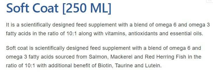 Vetina Soft Coat Syrup for Dogs and Cats (250ml) - dspetstore.com