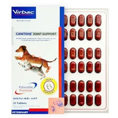Virbac Canitone Tablets Calcium Supplement for Dogs and Cats (Pack of 30 tablets) - dspetstore.com