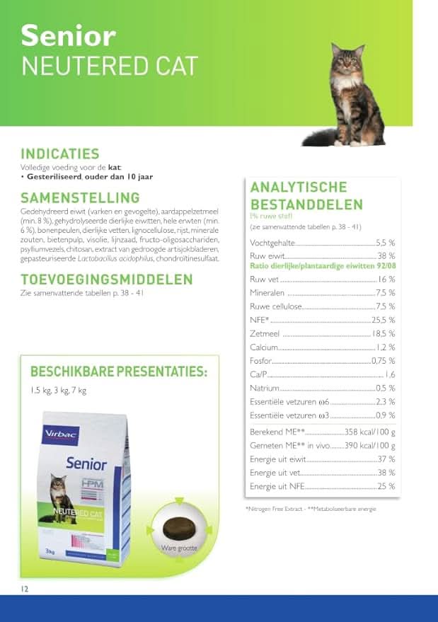 Virbac HPM Adult Neutered Cat Dry Food - dspetstore.com