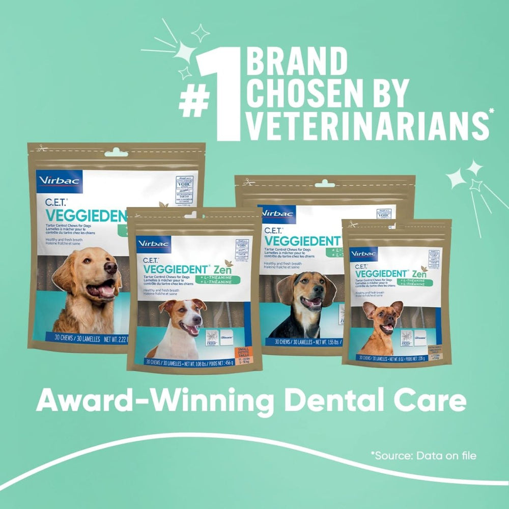 Virbac Veggiedent Dental Chew For Small Dogs - dspetstore.com