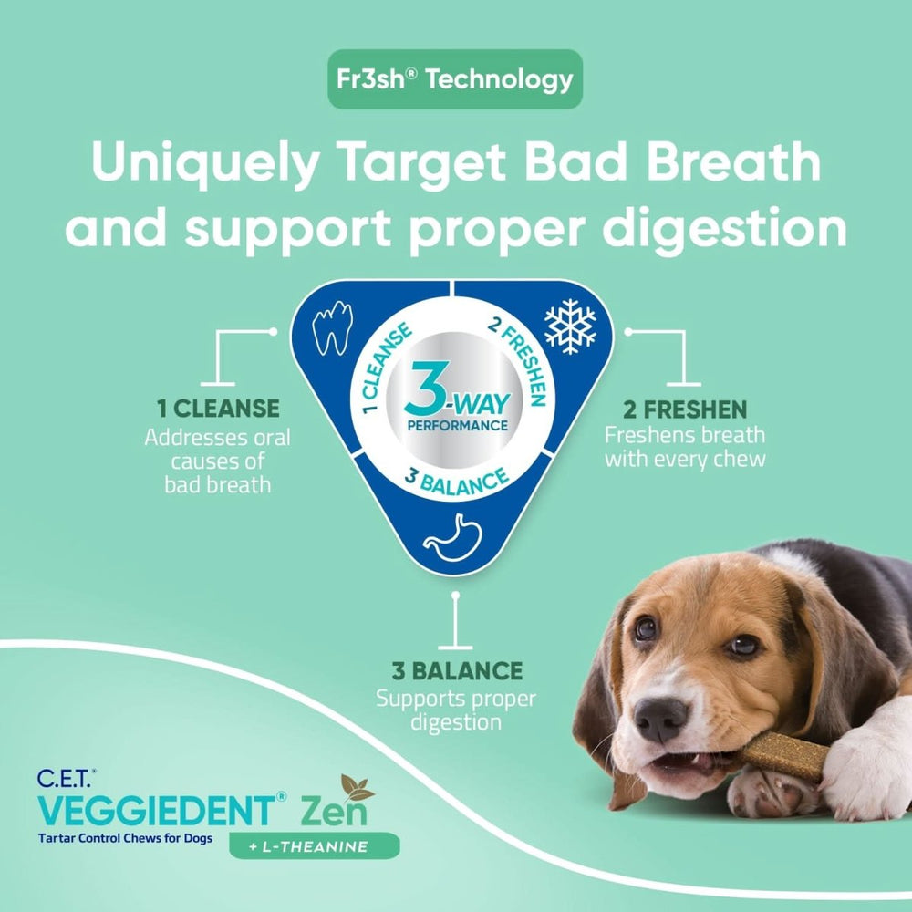 Virbac Veggiedent Dental Chew For Small Dogs - dspetstore.com