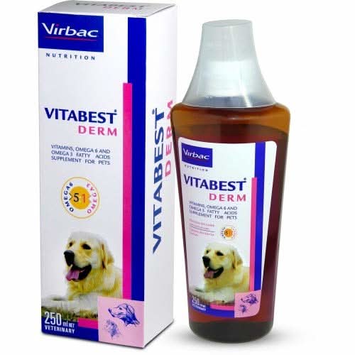 Virbac Vitabest Derm 250ml - Skin & Coat Supplement for Dogs & Cats - dspetstore.com