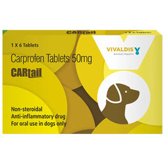 Vivaldis Cartail (Carprofen) 50mg Tablet for Dogs - dspetstore.com