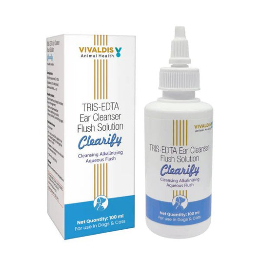 Vivaldis Clearify Ear Cleanser (Tris EDTA) for Dogs & Cats (100ml) - dspetstore.com