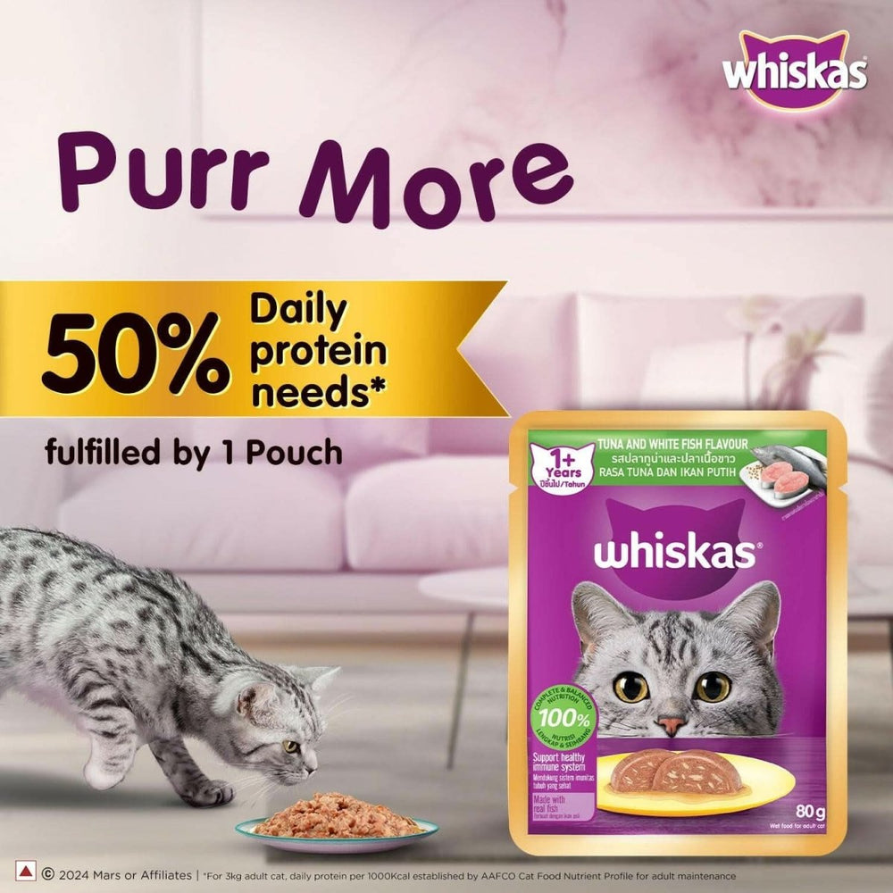 Whiskas Tuna & White Fish Cat Wet Food - dspetstore.com
