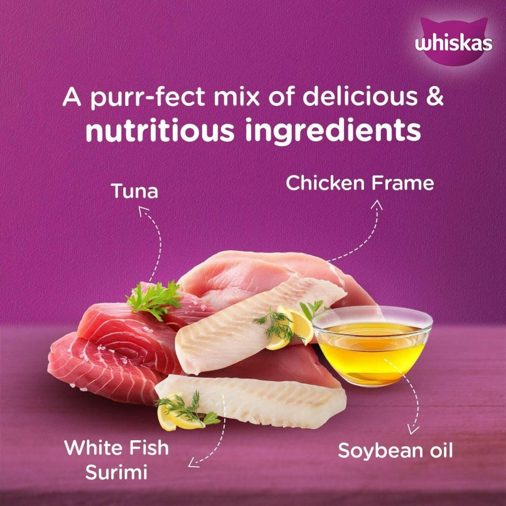 Whiskas Tuna & White Fish Cat Wet Food - dspetstore.com