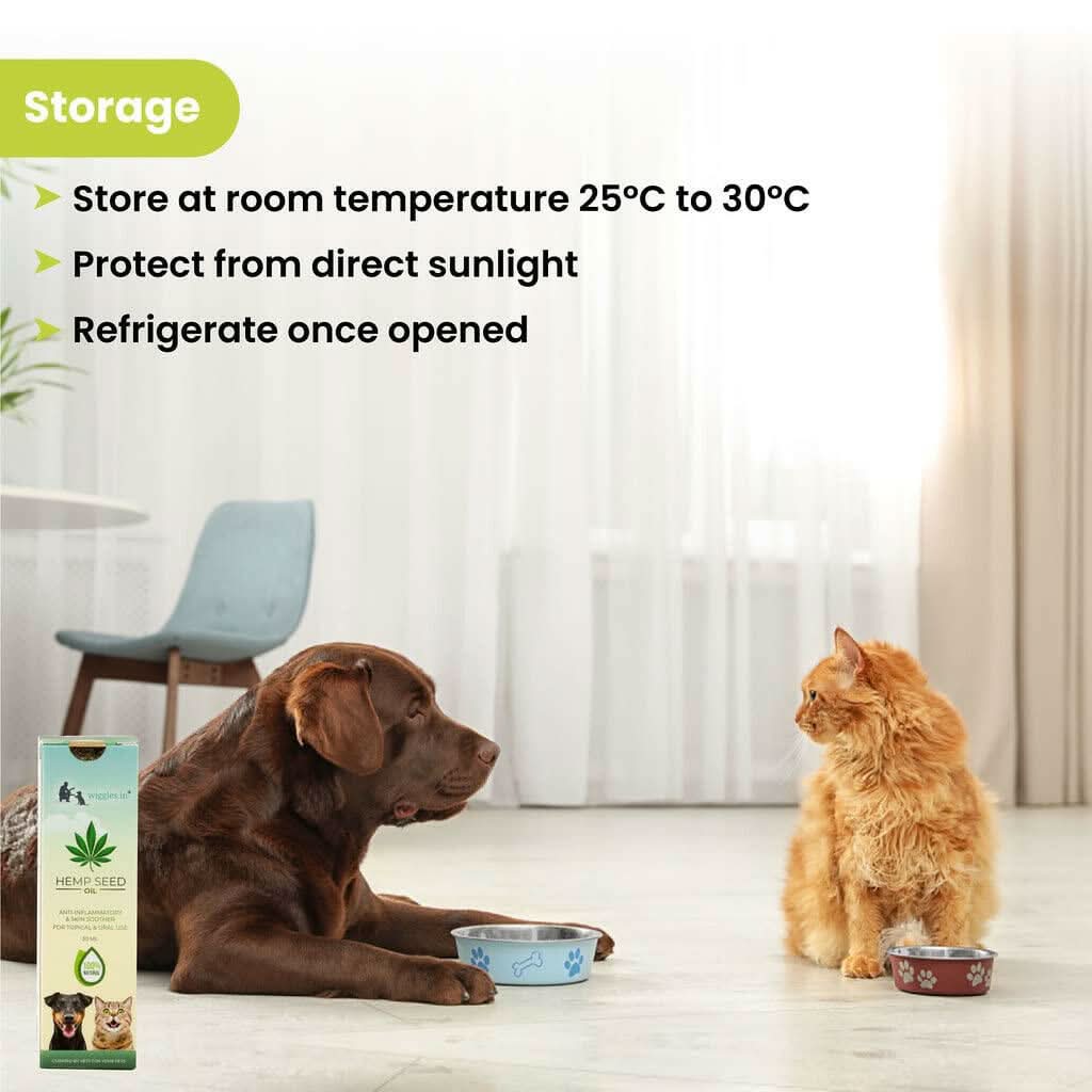 Wiggles Hemp Seed Oil for Dogs & Cats 30ML – Natural Pet Supplement - dspetstore.com