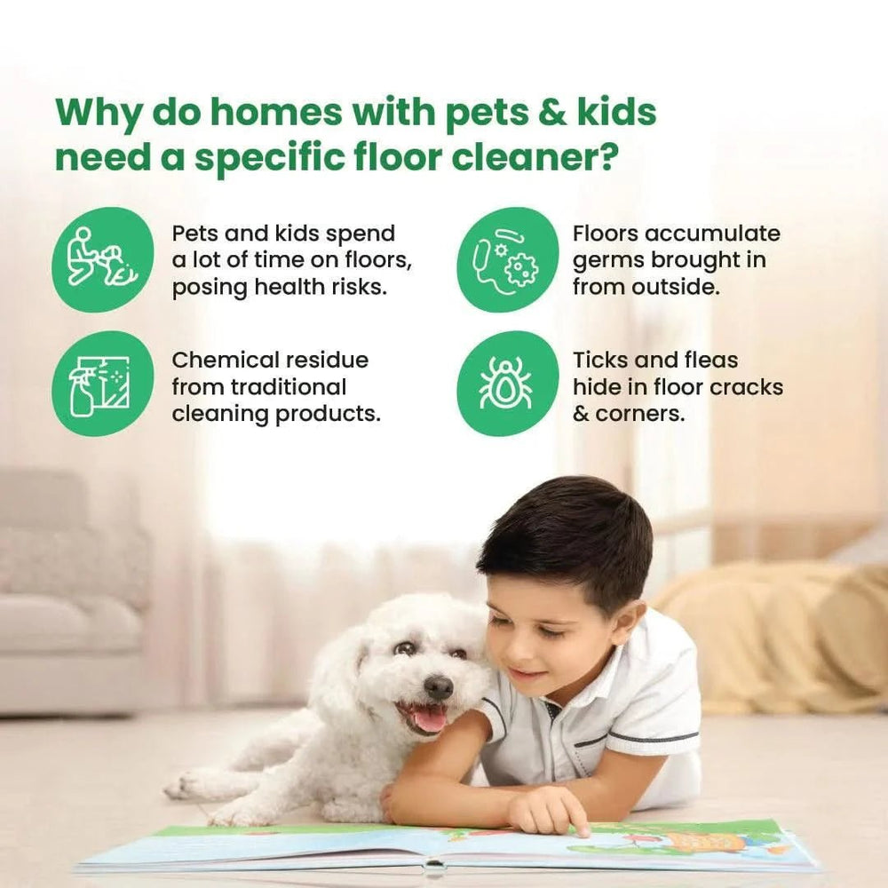 Wiggles Sterlo Floor Cleaner – Tulsi, Neem & Chamomile – 5L - dspetstore.com