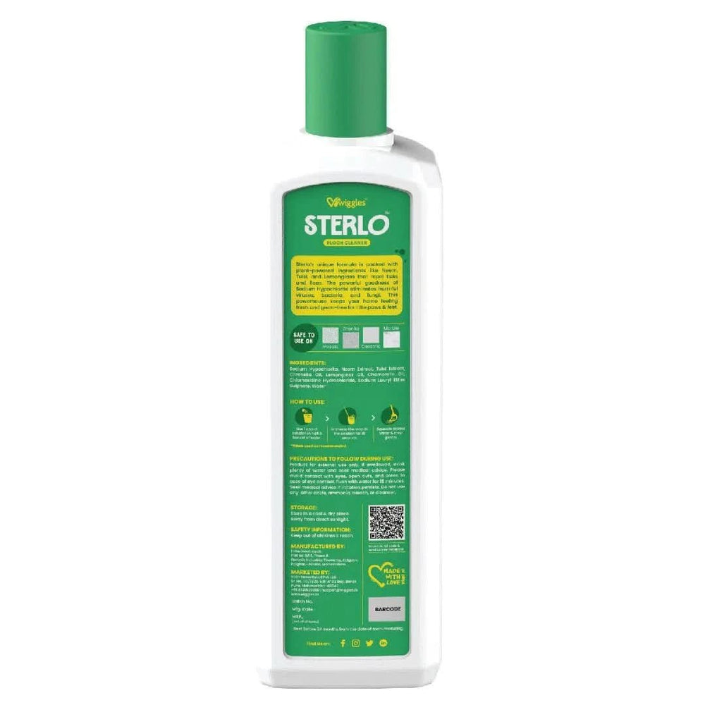 Wiggles Sterlo Floor Cleaner – Tulsi, Neem & Chamomile – 5L - dspetstore.com