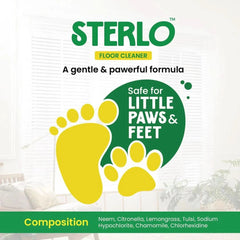 Wiggles Sterlo Floor Cleaner – Tulsi, Neem & Chamomile – 5L - dspetstore.com