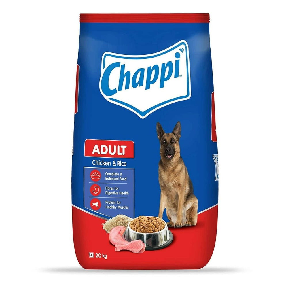 Chappi Adult Dry Dog Food, Chicken & Rice - dspetstore.com
