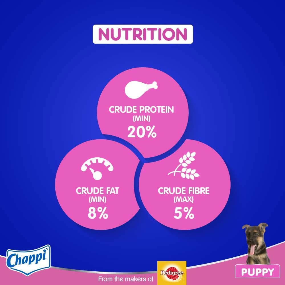Chappi Puppy Dry Dog Food, Chicken & Milk - dspetstore.com