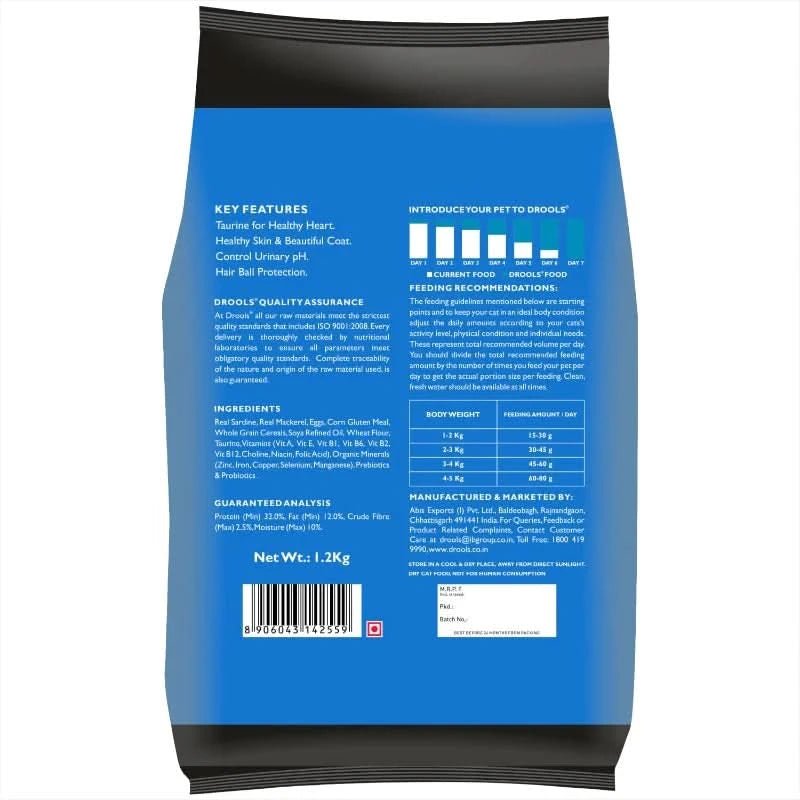 Drools Adult Cat Food Dry Ocean Fish Flavour - dspetstore.com