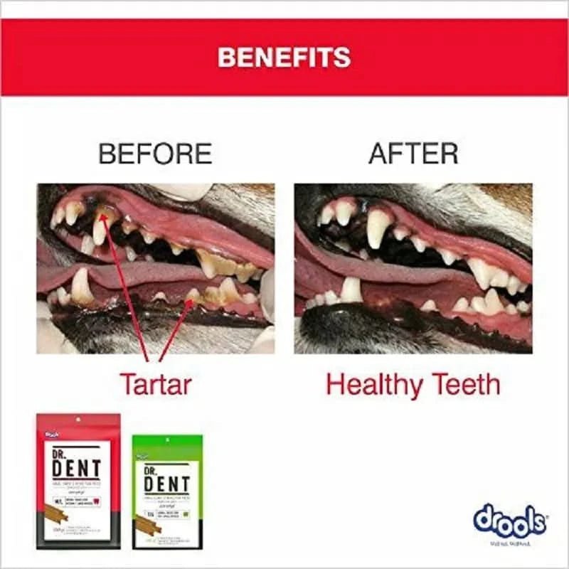 Drools Dr Dent Oral Care Dog Dental Treats – For Medium/Large Breeds 150g - dspetstore.com