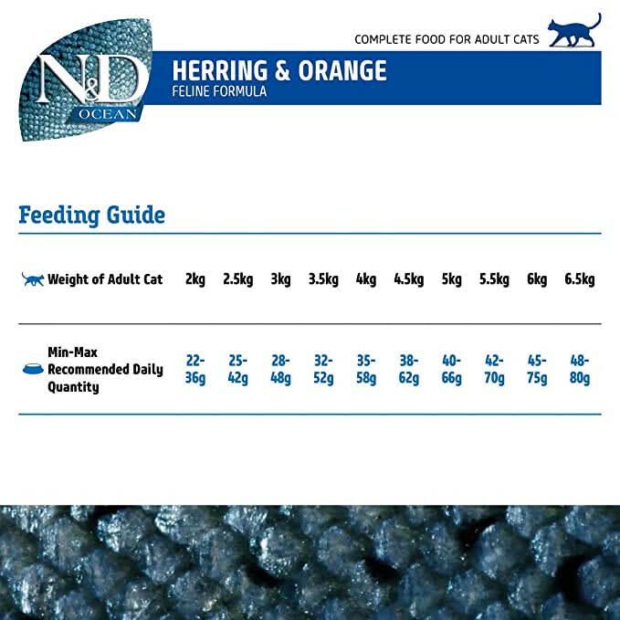 Farmina Dry Cat Food N&D Herring & Orange Grain Free Ocean - dspetstore.com