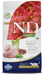 Farmina N&D Quinoa Digestion Lamb Adult Dry Cat Food - dspetstore.com