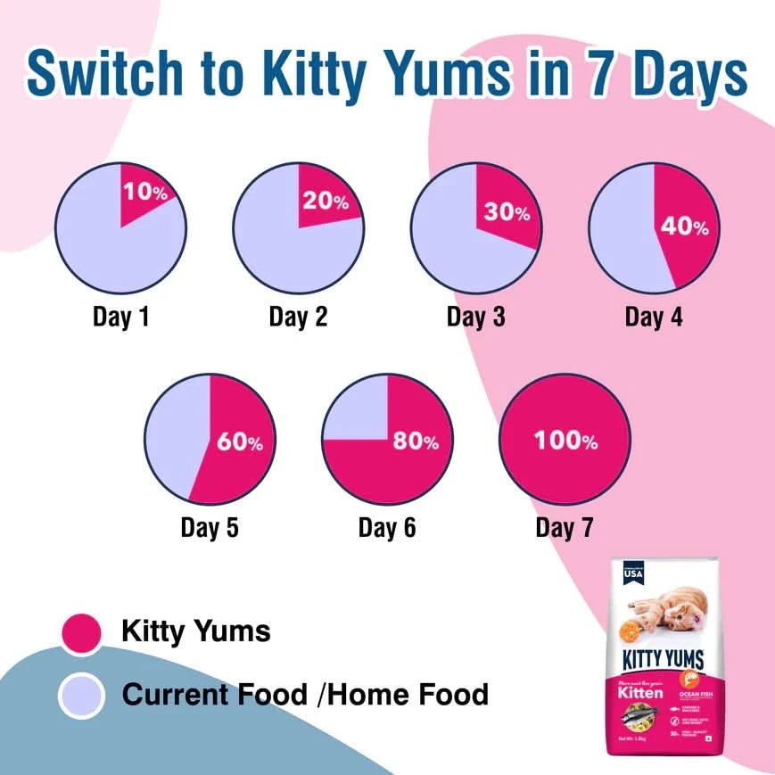 Kitty Yums Kitten Ocean Fish Food - dspetstore.com