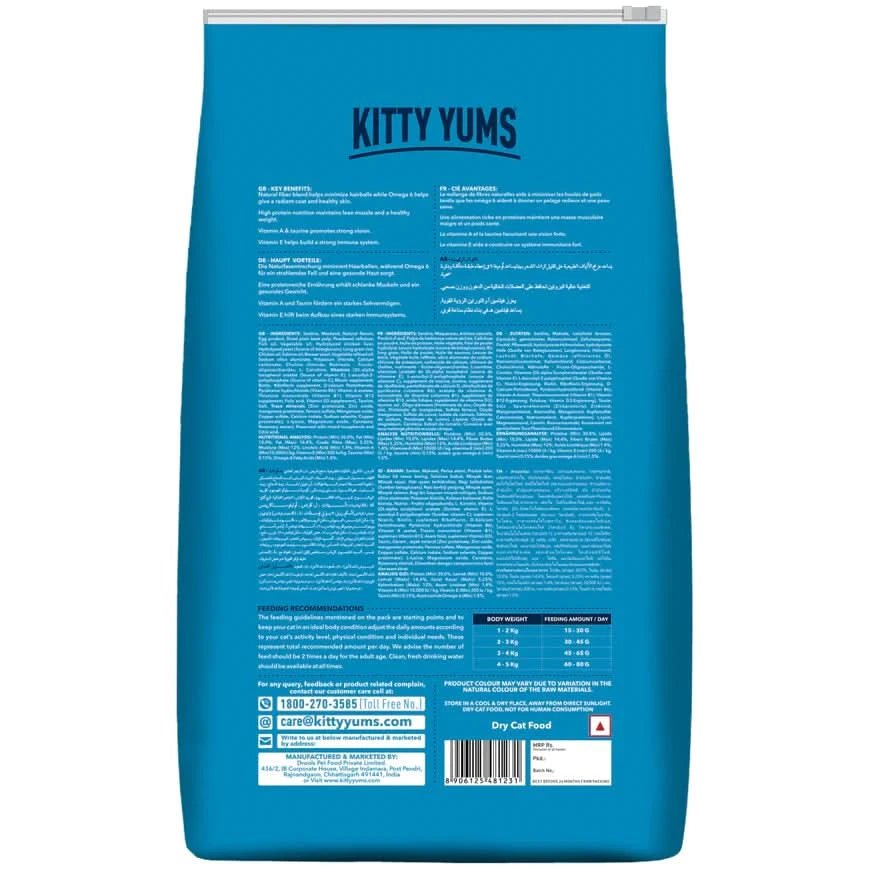 Kitty Yums Ocean Fish Persian Cat Dry Food - dspetstore.com