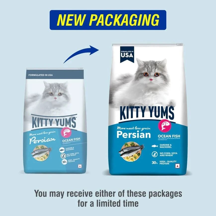 Kitty Yums Ocean Fish Persian Cat Dry Food - dspetstore.com