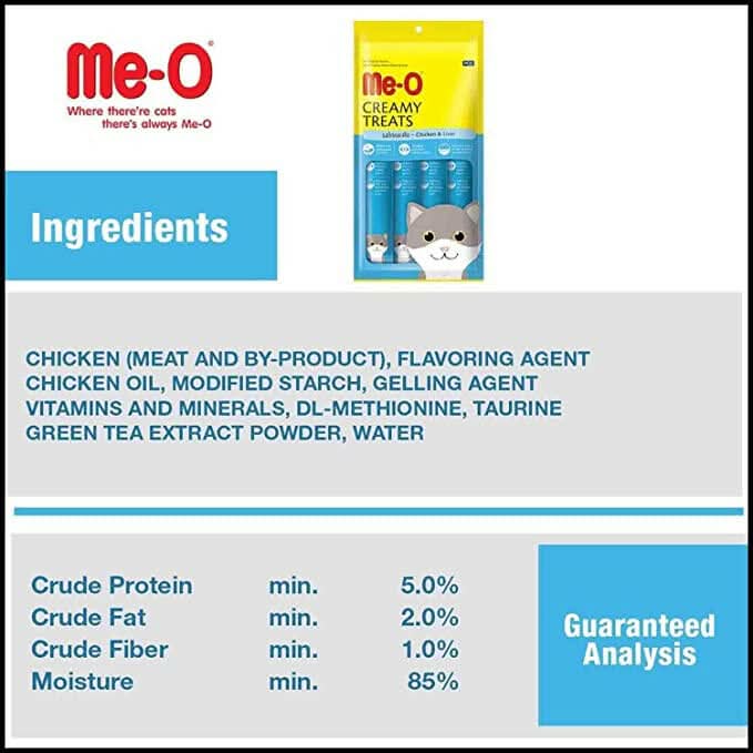 MeO Creamy Treats Chicken and Liver for Cats – 300g - dspetstore.com