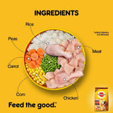 Pedigree Meat & Rice Adult Dog Dry Food - dspetstore.com