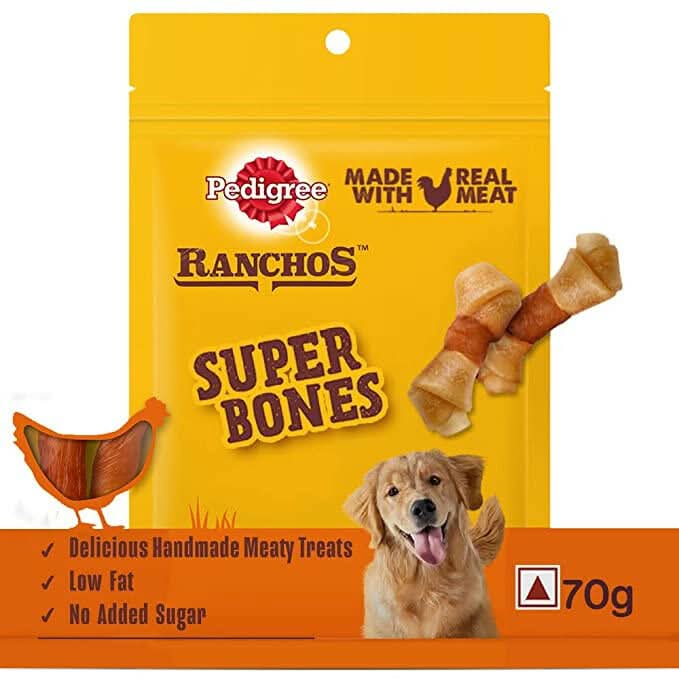 Pedigree Ranchos Super Bones Chicken & Milk Treats - dspetstore.com