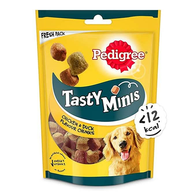 Pedigree Tasty Minis Cubes Dog Treats – Chicken & Duck - dspetstore.com