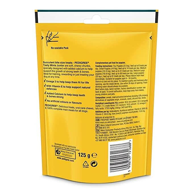 Pedigree Tasty Minis Cubes Puppy Dog Treats – Chicken - dspetstore.com
