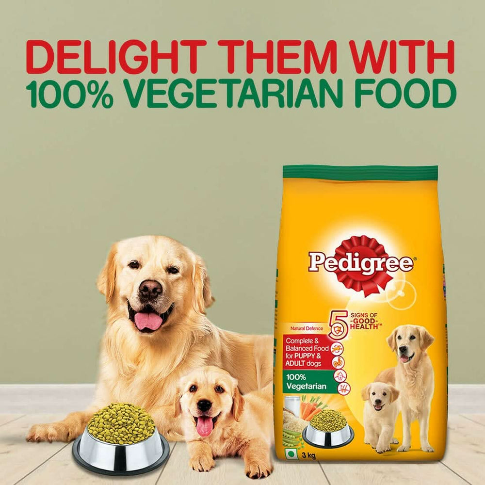 Pedigree Vegetarian Dry Food For Adult Dogs & Puppy - dspetstore.com