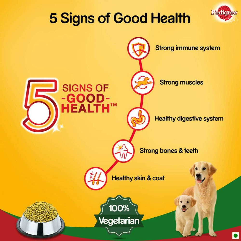 Pedigree Vegetarian Dry Food For Adult Dogs & Puppy - dspetstore.com