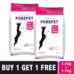 Purepet Chicken & Milk Adult Dry Dog Food - dspetstore.com
