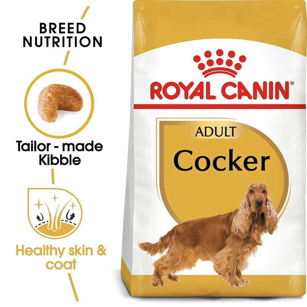 Royal Canin Cocker Spaniel Adult Dry Dog Food - 3kg - dspetstore.com