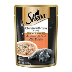 Sheba Wet Cat Food Chicken With Tuna In Gravy - dspetstore.com