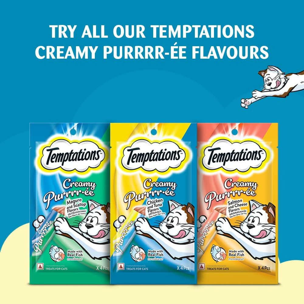 Temptations Cat Treats Creamy Chicken & Tuna Flavour - dspetstore.com